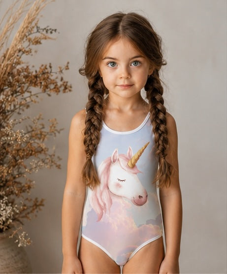 Unicorn Clouds Kids Swimsuit