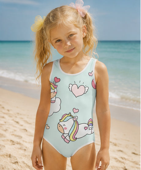 Mint Unicorn Kids Swimsuit