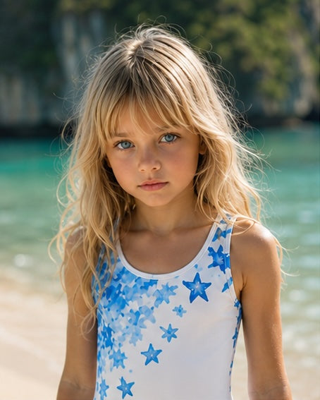 Girls Blue Starburst