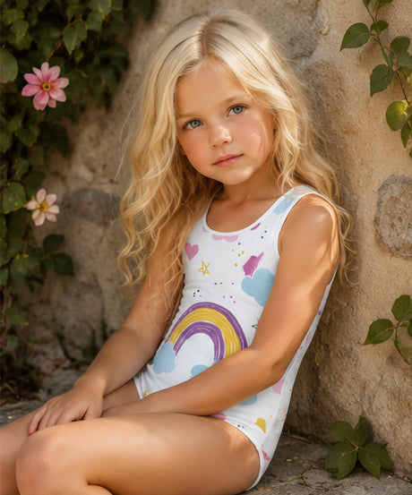 Rainbow Splash Kids Swimsuit
