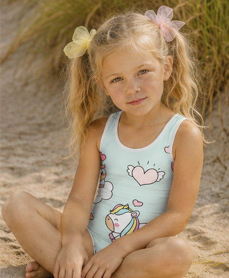 Mint Unicorn Kids Swimsuit