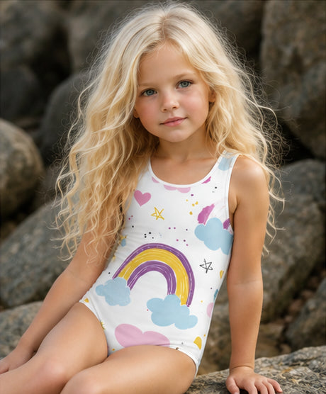 Rainbow Splash Kids Swimsuit