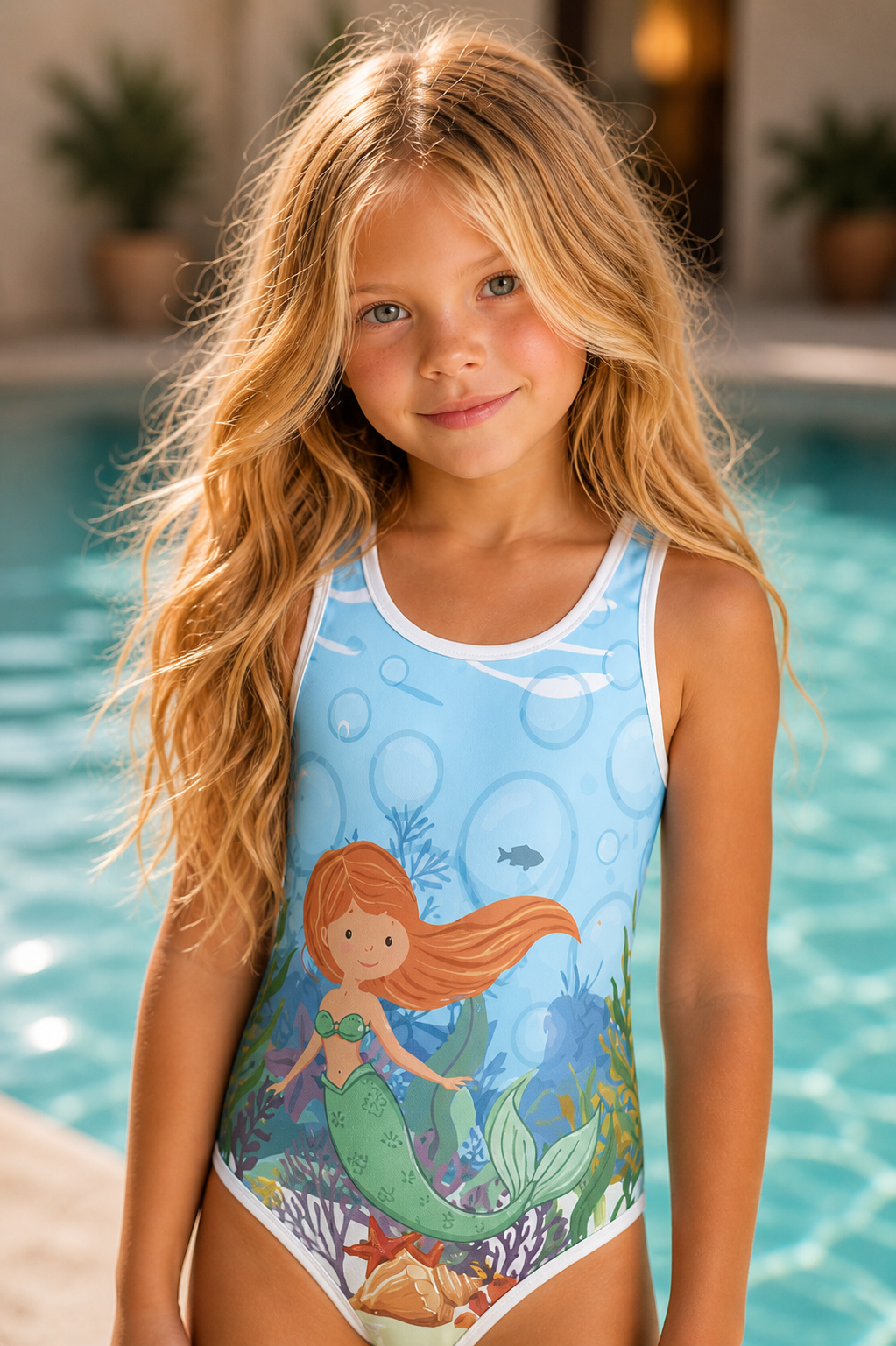 Ocean Mermaid Kids Swimwear
