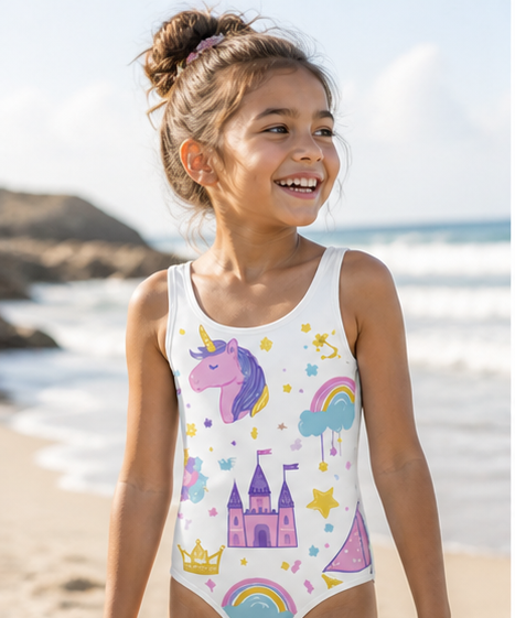 Unicorn Princess Kids Swimsuit