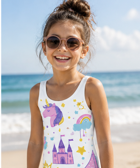 Unicorn Princess Kids Swimsuit